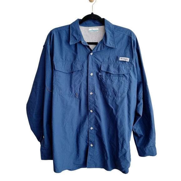 Columbia PFG Distant Water UPF 30+ Convertible Long Sleeve Outdoor Shirt - Picture 2 of 7